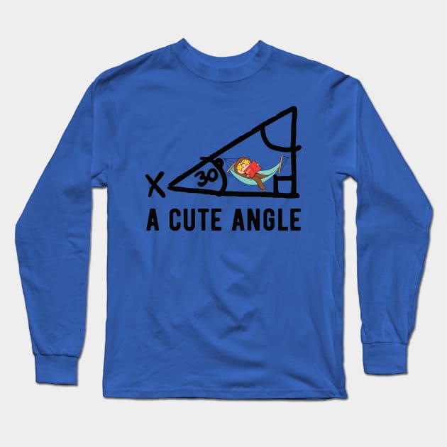 A cute angle Bath Mat - Math sloth math teachers gift Long Sleeve T-Shirt by Gaming champion